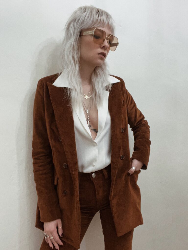 women's corduroy suit